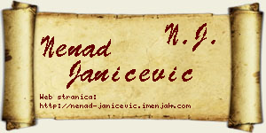 Nenad Janićević vizit kartica